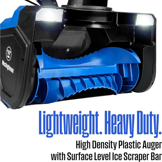 18 Corded Snow Blower, Dual LED Lights, Electric Snow Blower with 25ft Throwing Distance, Plows 650lbs/min, Adjustable Chute