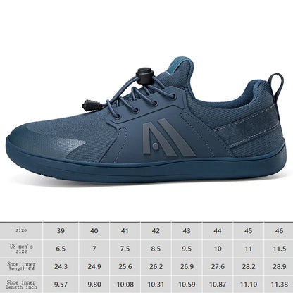 Men's Barefoot Shoes with Wide Toe Box Minimalist Shoes Walking Shoes Trail-Running Shoes for Hiking Outdoor Workout Training