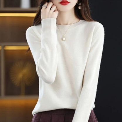 New Women Sweater O-neck Autumn Winter Basic Pullover Warm Casual Pulls Jumpers Korean Fashion Spring Knitwear Bottoming Shirt