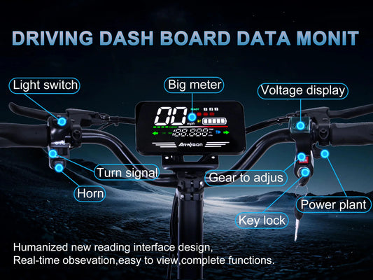 Arwibon GT06 1200W Foldable E-Scooter for Adults -Max Speed 25MPH, 48V 13AH/23.4AH, 11"Off-Road Tires | US Stock, Factory Direct