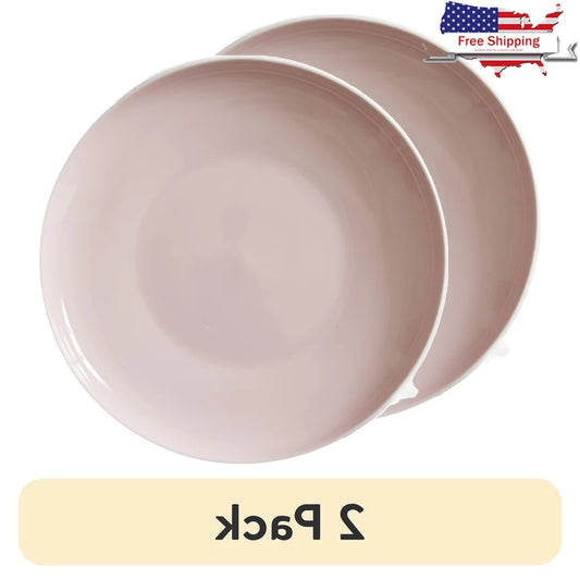 (2 pack  Blush Vivian Stoneware Dinner Plate