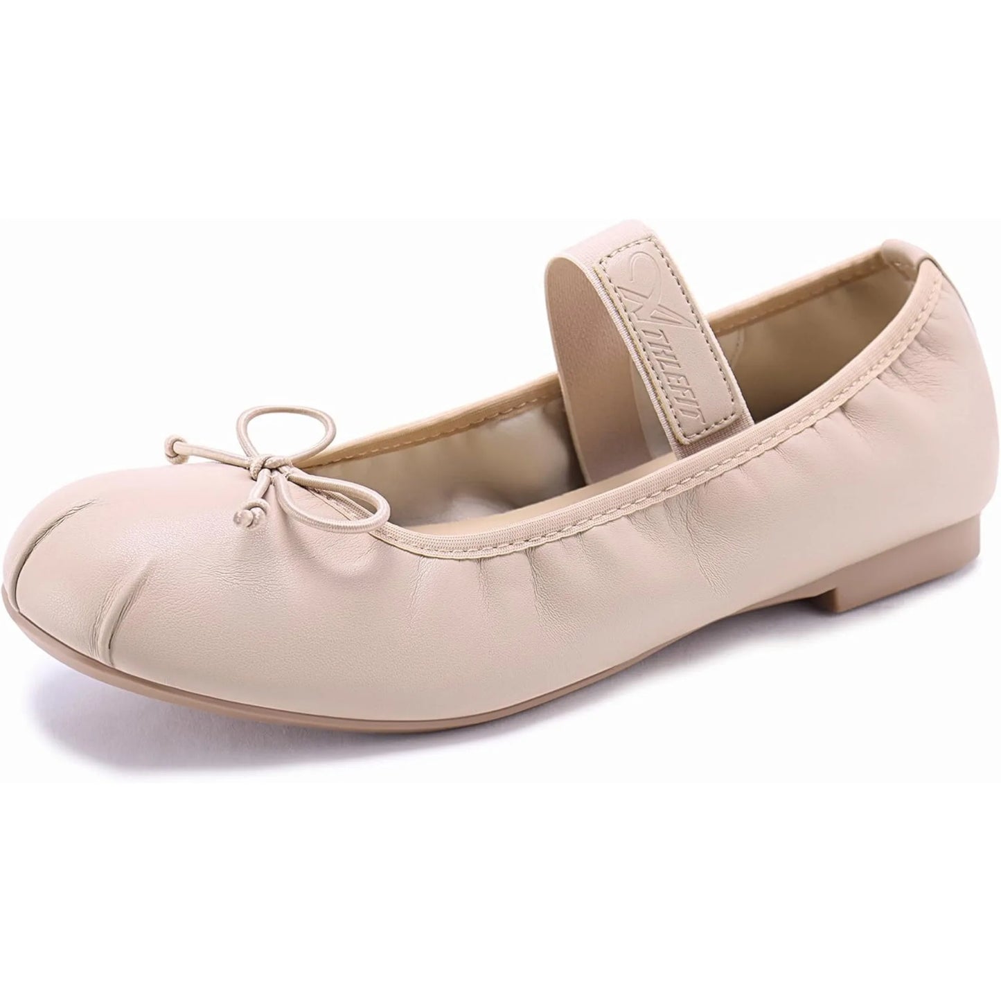 Ballet Flats Shoes for Women Mary Jane Flats Bow Dressy Comfortable Round Toe Slip On Ballerina Flat Shoes