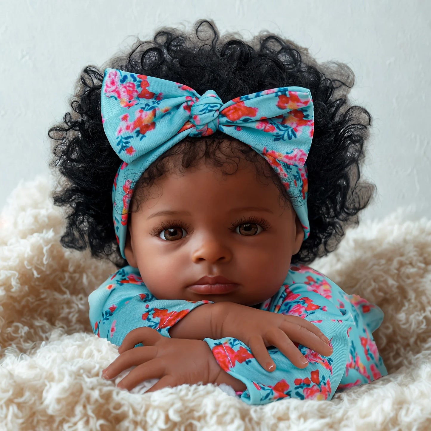 1PC Reborn Doll 20 "beautiful realistic cloth body doll, suitable for children over 3 years old, birthday gifts,