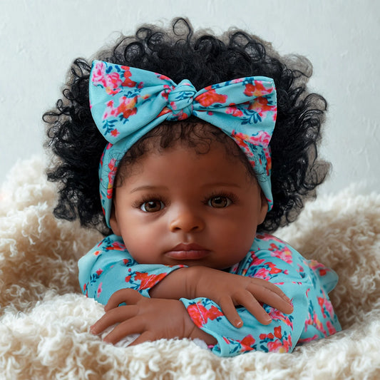 1PC Reborn Doll 20 "beautiful realistic cloth body doll, suitable for children over 3 years old, birthday gifts,