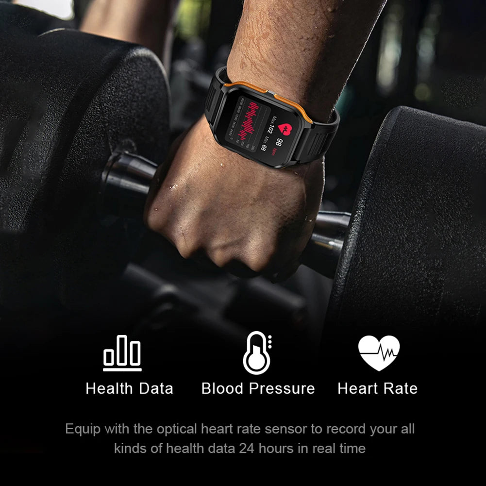 P73 Smart Watch 3ATM Waterproof Smart Fitness Tracker 100+ Sports Modes Smartwatch with Heart Rate Sleep Monitor for iOS Phone