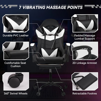 Nalupatio Ergonomic Office Chair, Leather E-Sports Chair,Gaming Chair, Rotatable Adjustable Headrest，For Offices Or Gaming Halls