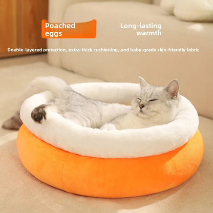 Cat's Nest, Winter Warmth, Thickened, Dog's Nest, Fully Enclosed, Soft, Step on Milk, Sleep, Cat and Dog's Nest