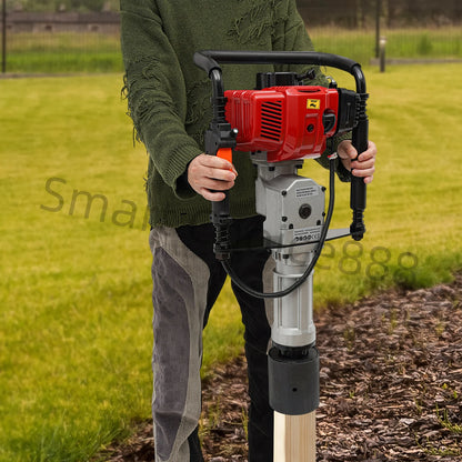 52CC Jack Hammer 2-Stroke 1900W Gas Powered Demolition Concrete Breaker Punch Drill w/Low Noise & High Impact for Chipping