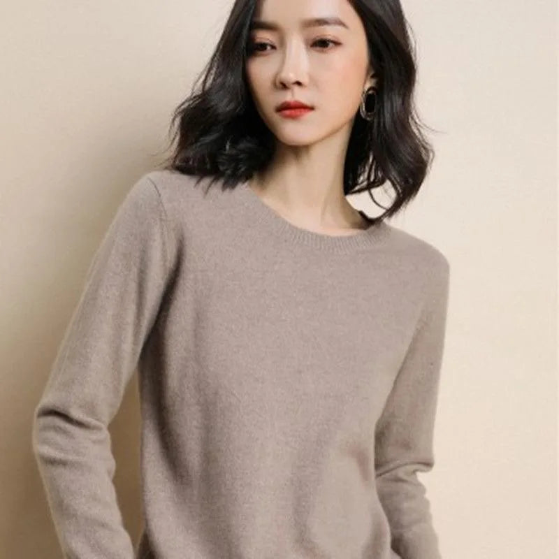 New Women Sweater O-neck Autumn Winter Basic Pullover Warm Casual Pulls Jumpers Korean Fashion Spring Knitwear Bottoming Shirt