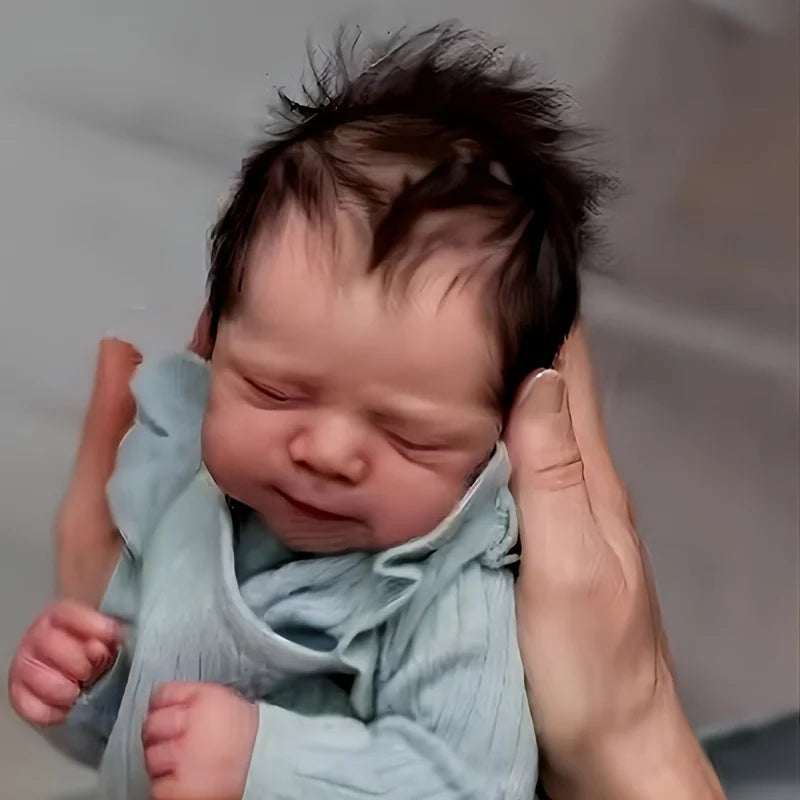 19 "/48 cm cute hand-painted Reborn doll - soft realistic skin and cloth body, suitable for role play - ideal