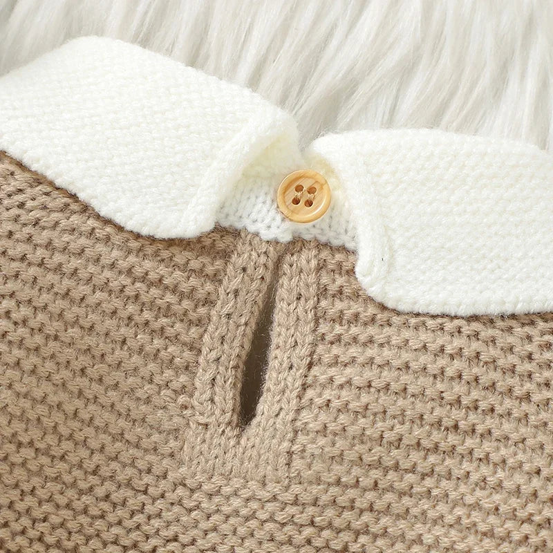 Autumn Winter Baby Boy Girl Knit Sweaters - Fashion Turtle Neck Long Sleeve Pullovers Tops for Newborn Infant Toddler