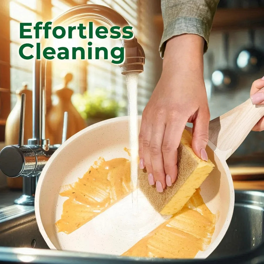 Complete Induction Cookware Set with Lids for Efficient Cooking and Easy Cleanup 14Piece Pot and Pan Set Ideal for Home Kitchen