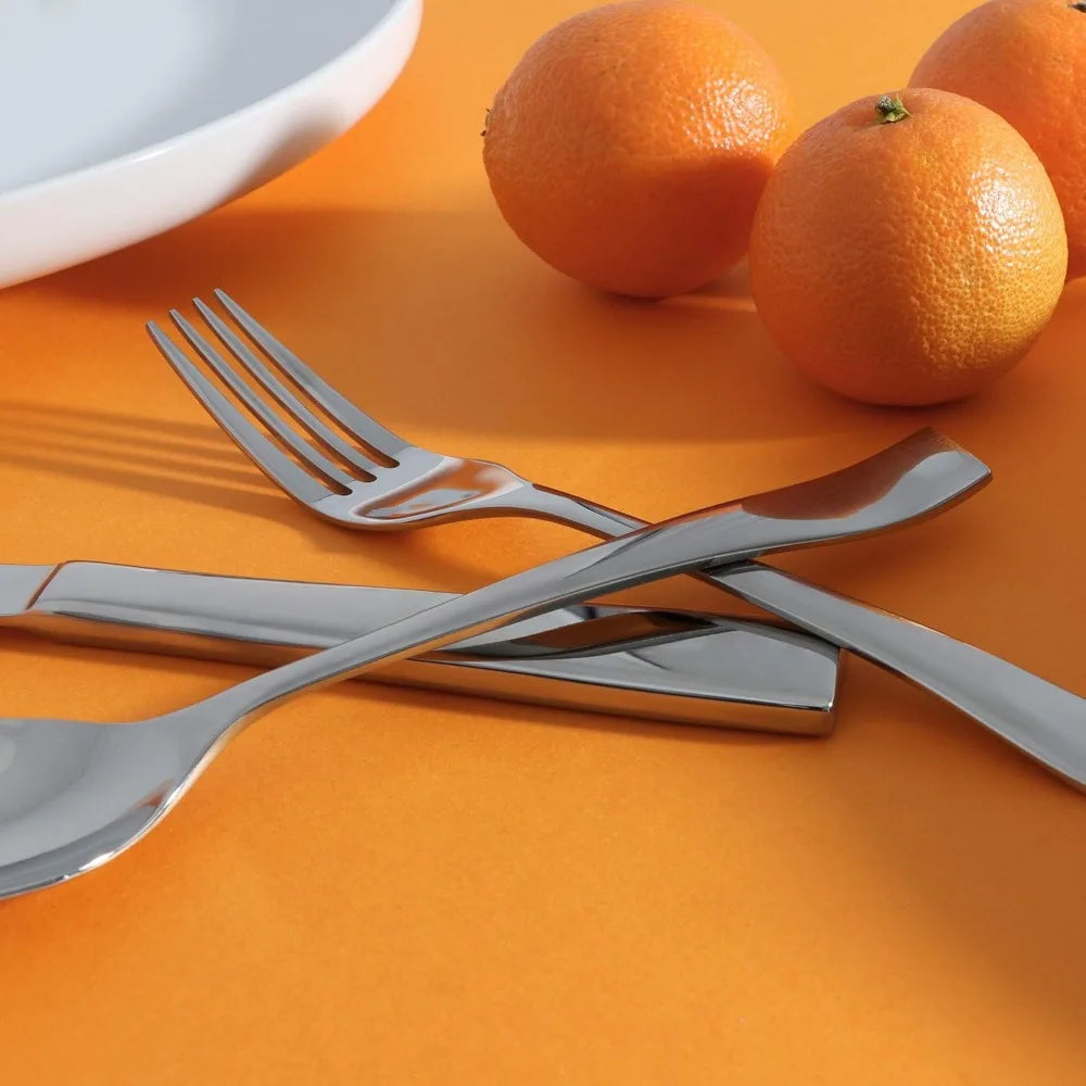 20-Piece Stainless Steel Flatware Set, Polished Silverware Collection for 4, Kitchen Dining Cutlery