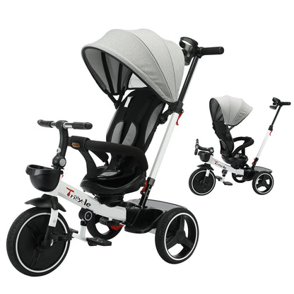 Baby Stroller Tricycle Ride Bike , 5-in-1, Adjustable Canopy, Sitting & Lying,Celerity Disassembly & Assembly,1-5 Years