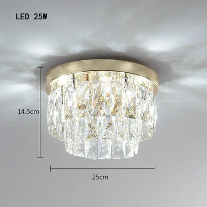 Modern Crystal Ceiling Chandelier For Living Room LED Lustre Hanging Lamps Dining Room Pendant Light Suspension Luminaire Lampen