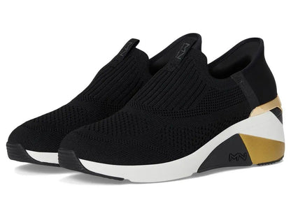 SKECHERS Arch Fit Wedge Skate Sneakers Unisex Lightweight Slip-On Comfort Footwear for Active Lifestyle