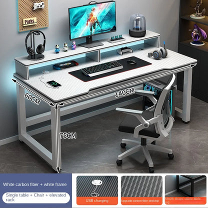 Shelf Living Room Office Desk Storage Standing Floor Metal Arbenic Computer Desks European Black Mesa De Escritorio Furniture