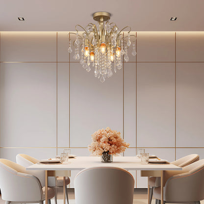 VETRULUS Luxury Crystal Pendant Ceiling Lamp Home Decoration Living Room Bedroom Chandelier Ceiling Light Modern Lighting