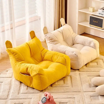 Two-in-One Cartoon Sofa Pet Bed for Cats and Dogs -Extra Soft with Raised Backrest, Washable. Small Pet Bed, Available in3Colors