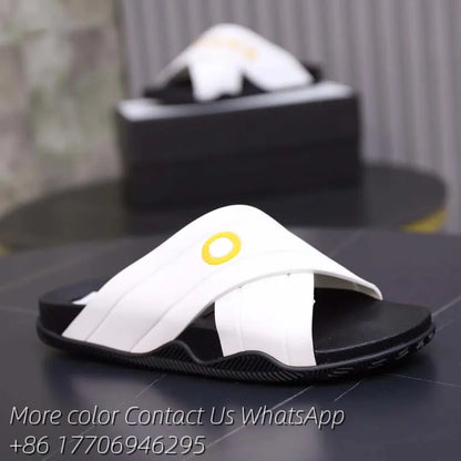 Designer Sandal Women Men Rubber Leather Slide Sandal Dress Shoe Wedges Sandal Beach Slippers Luxury Summer Platform