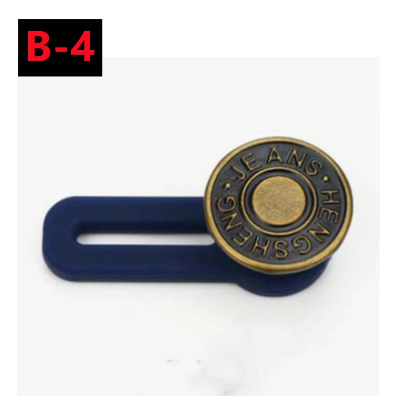 New 10/5/1PC Metal Button Extender For Pants Jeans Free Sewing Adjustable Retractable Waist Extenders Button Waistband Expander