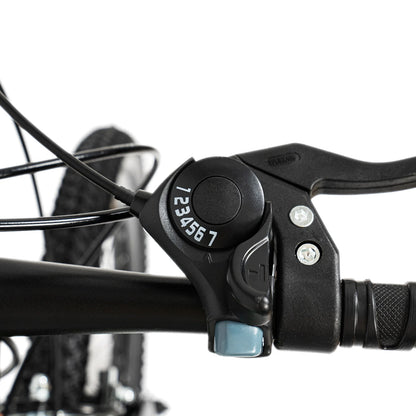 20'' Youth Mountain Bike with 7-Speed Gears | Carbon Steel Frame & Dual Braking  | Adjustable Seat/Handlebar, 85kg Load Capacity