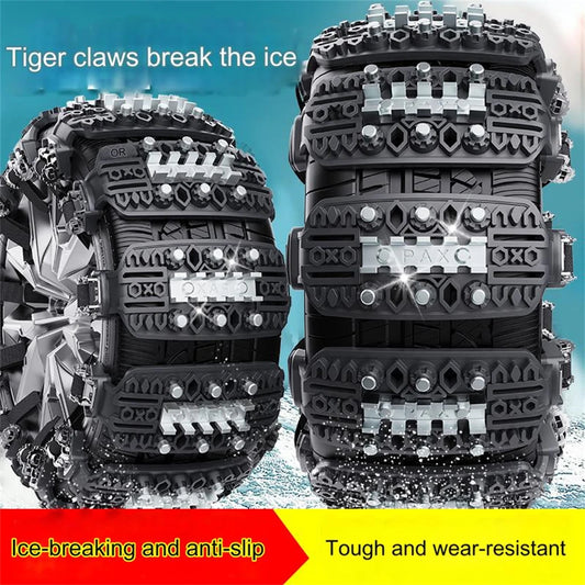 6PCS Car Snow Chain Off Road Motorcycle Anti-slip Car Snow Chains Tyre Winter Roadway Safety Atv Truck Tire Chain Anti-skid
