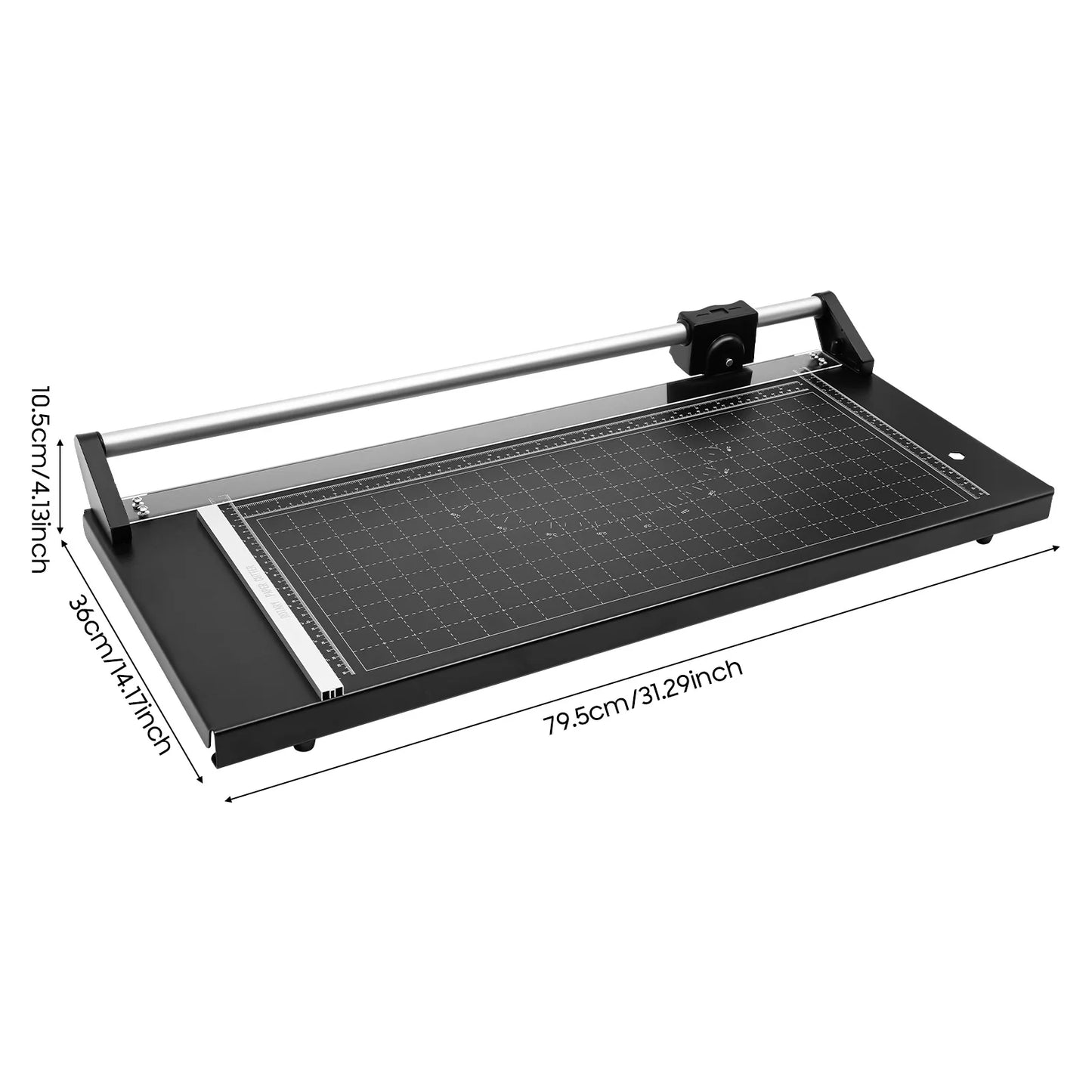 24-inch Paper Cutter Trimmer, Manual Precision Rotary Paper Cutter, Rotary Photo Paper Cutter Trimmer for Photo Sticker Shops
