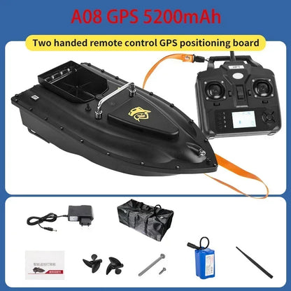 RC Bait Ship 600m 16GPS 2KG Load bearing Automatic Return  Light Illumination Sonar Waterproof High Speed Cruise Night Fishing