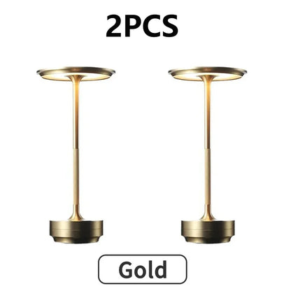 2PCS Rechargeable Wireless Table Lamp for Bedroom, Rechargeable, Touch Lamp, Camping Candle, Creative, USB-C, Desk Lamp