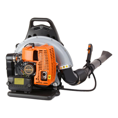 65 CC 2 Stroke Backpack Gas Powered Leaf Blower Commercial Grass Lawn Blower Widespread Blowing for Leaf Sweeping, Lawn Cleaning