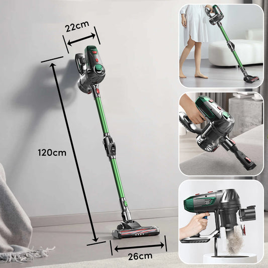 Cordless handheld vacuum cleaner, anti entanglement, detachable, strong suction, 180 ° cleaning, used for pet hair and carpets