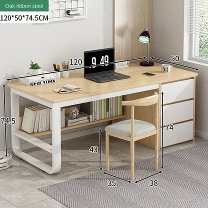 Drawers Study Office Desk Bedroom Student Setup Organizers European Computer Desk Floor Legs Mesa De Computador Modern Furniture