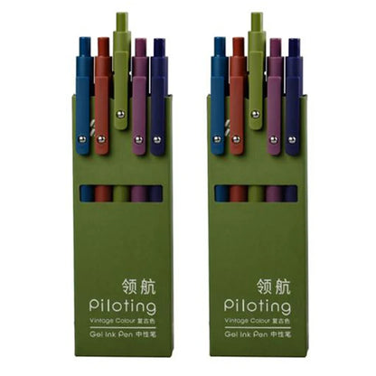 Piloting Morandi Colour Gel Pens Soft Touch Quick Dry Smooth 0.5mm Gel Ink Pen For School Student Writing Stationery Supplies