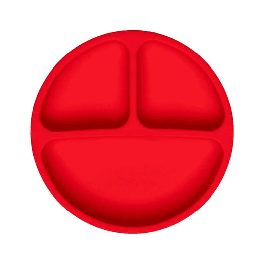 Unbreakable Silicone Divided Plate Anti-Slip Design Dishwasher Safe Food Grade Ideal Independent Eating No Mess Spill Prevention