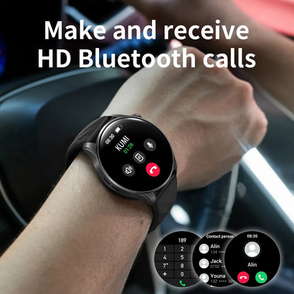 KUMI GW3 Pro Smartwatch 1.43" AMOLED Display IP68 Waterproof Bluetooth 5.2 Fitness Watch Heart Rate Blood Oxygen Tracker