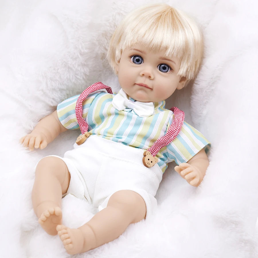 14Inch 35CM Boy Baby Doll With Fashion Clothes Bebe Reborn Doll Soft Skin Cotton Body Lifelike Realistic Baby Children Gift Toy