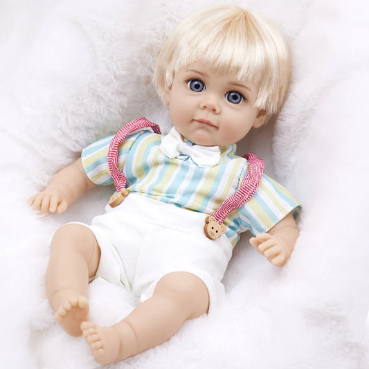 14Inch 35CM Boy Baby Doll With Fashion Clothes Bebe Reborn Doll Soft Skin Cotton Body Lifelike Realistic Baby Children Gift Toy