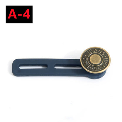 New 10/5/1PC Metal Button Extender For Pants Jeans Free Sewing Adjustable Retractable Waist Extenders Button Waistband Expander
