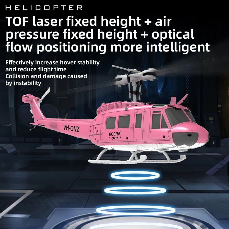 UH-1 C032 2.4G Remote Control Helicopter Six Channel Six Axis Gyroscope One Click Inverted Aerobatic Helicopter Toy Gift