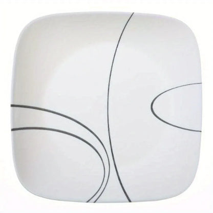 10.5" Square Glass Dinner Plate (Set of 6) Dishwasher safe