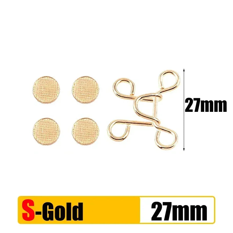 5/1Set Extender Button Adjustable Waist Buckle Set Jean Button Pins Perfect Fit Instant for Tighten Waist Jeans No Sewing Button