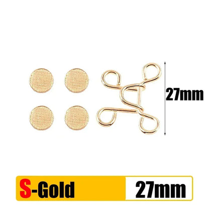 5/1Set Extender Button Adjustable Waist Buckle Set Jean Button Pins Perfect Fit Instant for Tighten Waist Jeans No Sewing Button