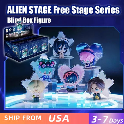 Blind Box Alien Stage Free Stage Series TILL LUKA Two-dimensional Animation Peripherals Collection Model Doll Surprise Gifts Toy