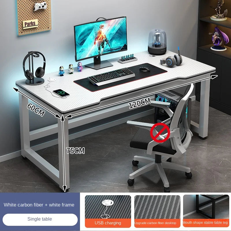 Shelf Living Room Office Desk Storage Standing Floor Metal Arbenic Computer Desks European Black Mesa De Escritorio Furniture