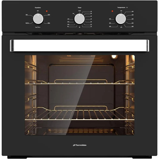 24 Inch Single Wall Oven, 2.79 Cu. Ft. Built-in Electric Wall Oven with 5 Cooking Functions