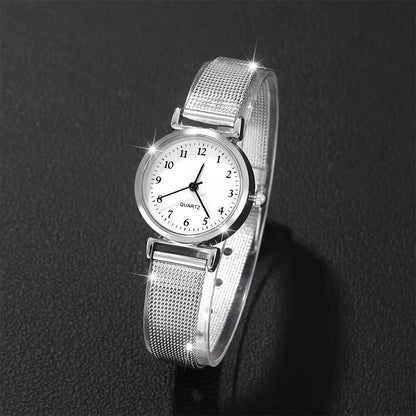 Women Fashion Watch Casual Bracelet Watches Set Ladies Simple Dial Quartz Wristwatches Dress Clock Montre Femme