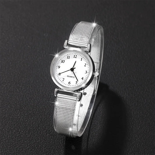 Women Fashion Watch Casual Bracelet Watches Set Ladies Simple Dial Quartz Wristwatches Dress Clock Montre Femme