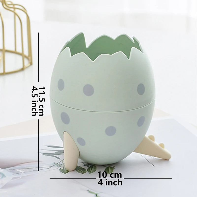 Cute Dinosaur Egg Detachable Pen Holder Organizer Pencil Pot Container Stationery Office Desktop Ornament Storage Box Kids Gift