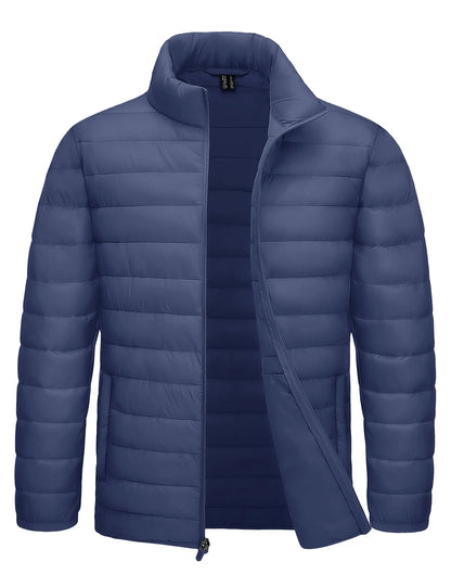 Men's Puffer Jacket Lightweight Warm Winter Coats Water Repellent Windproof Insulated Jacket